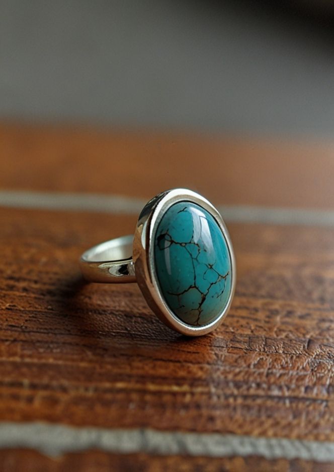 انگشتر زیبای فیروزه انگشتر مدرن فیروزه